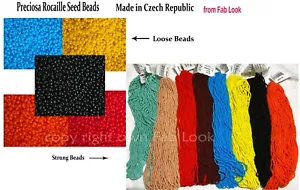 Preciosa Rocaille Seed Beads(Traditional Czech Glass bead)more colour/size--50g - Picture 1 of 19