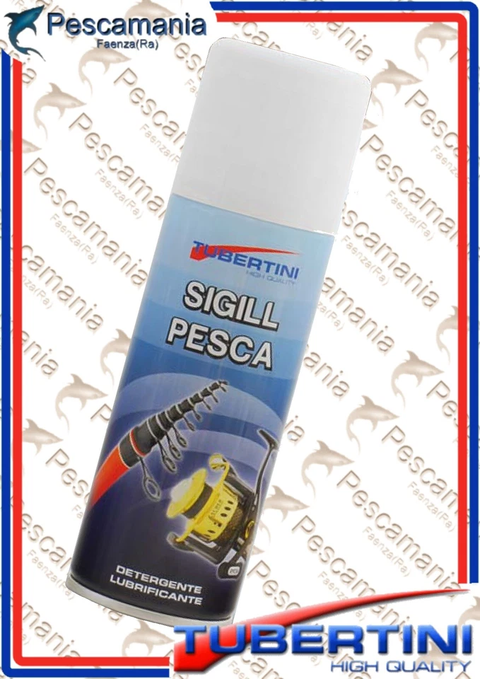 detergente lubrificante spray Tubertini Sigil Pesca per pulizia canne mulinelli