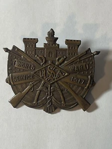 WWI USA World War Service 1917 Pin - VINTAGE - - Picture 1 of 8