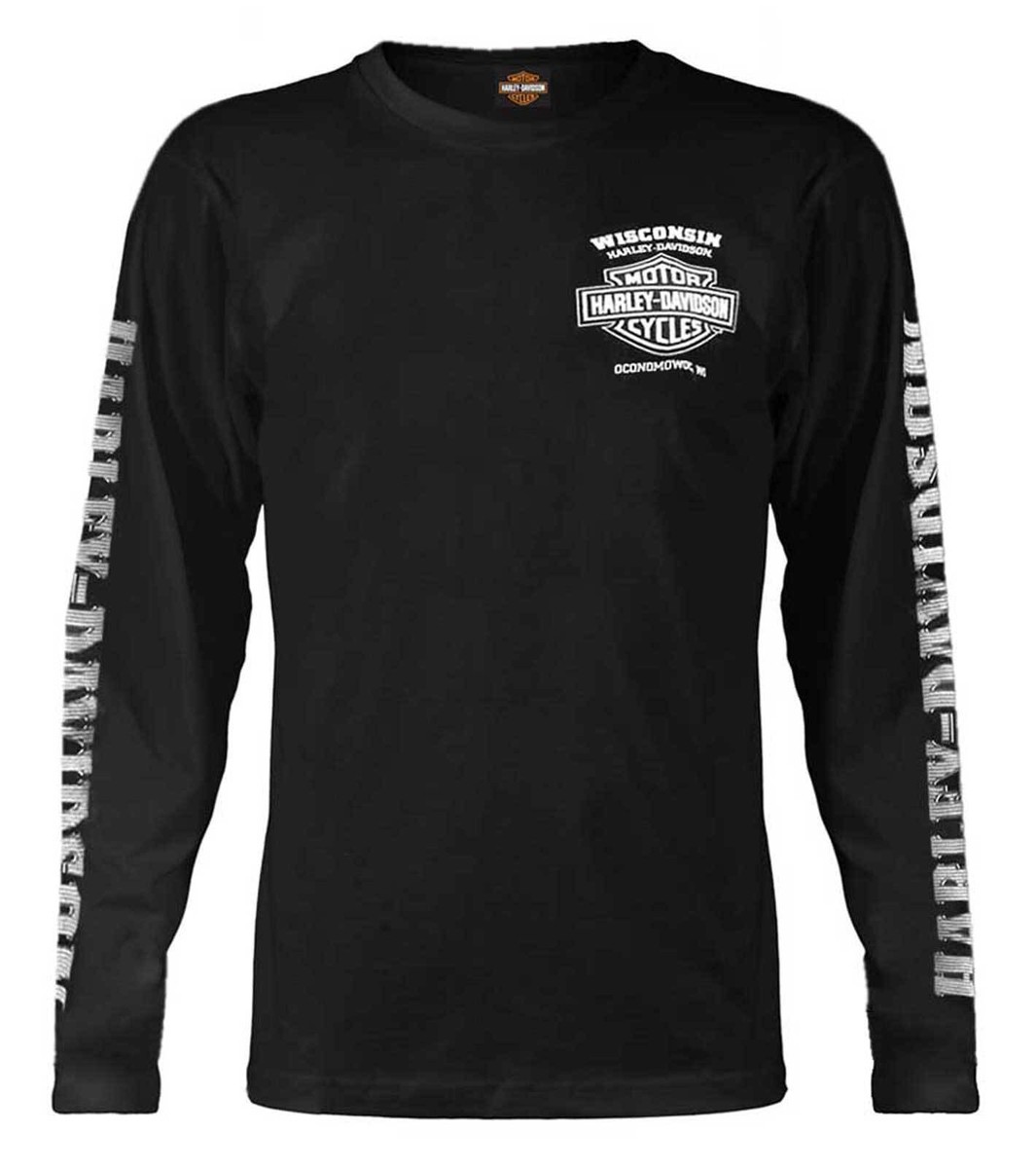 Preços baixos em Preto Harley-Davidson manga longa camisas Preços baixos em Preto Harley-Davidson manga longa camisas