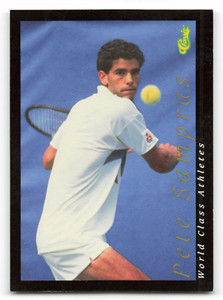 1992 Classic World Class Athletes #37 PETE SAMPRAS Tennis NICE CARD !!!