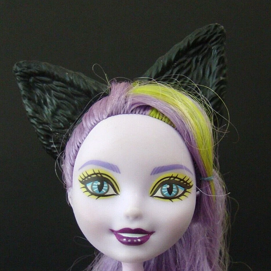 Diadema Ever After High Doll Kitty Cheshire Way Too Wonderland oreja de gato negro Foto 1 de 1