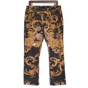 Vintage ROBERTO CAVALLI Jeans Pants Trousers Denim Printed Size US 32 IT 46 - Picture 1 of 5