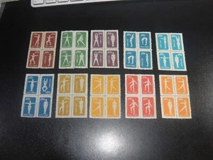 CHINA PRC 1952 Sc#141-50 S4 Ejercicios físicos ORIGINAL Conjunto de impresión MNH XF - Imagen 1 de 7