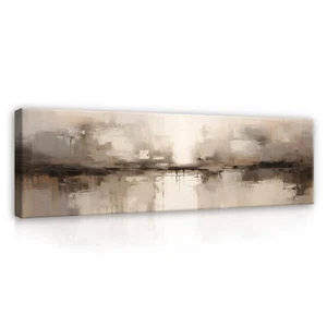 Lienzo Cuadros Grande Abstracto Loft Moderno XXL Mural Lienzo 145x45 - Imagen 1 de 7