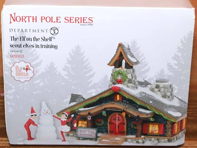 DEPT 56 THE ELF ON THE SHELF SCOUT ELVES IN TRAINING NORTH POLE 6003113 - Image 1 of 2