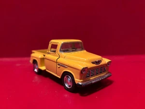 (5330) Kinsmart 1/32 1955 Chevy Stepside Pick-Up Die Cast Toy Truck Yellow - Picture 1 of 12