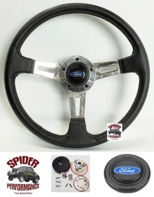 1978-1991 Econoline van steering wheel BLUE OVAL 14" GT TOURING - Image 1 of 4
