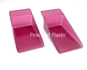 Tupperware Flat Scoops for Canisters, Modular Mates Set 2 Sheer Dark Purple - Picture 1 of 2