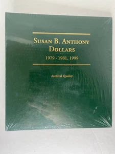 1979-1981,1999  Littleton Coin Susan B. Anthony Dollar Album New Sealed - Picture 1 of 4