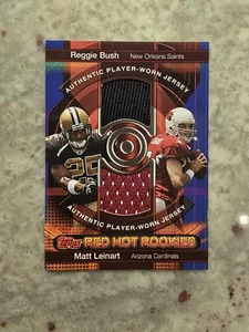 2006 Topps Red Hot Rookies Reggie Bush Matt Leinart Dual Patch /50 - Picture 1 of 2