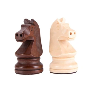 Wooden Chess Pieces - 3.75inch King, Extra Heavy Weighted Tournament Chessmen... - Picture 1 of 6