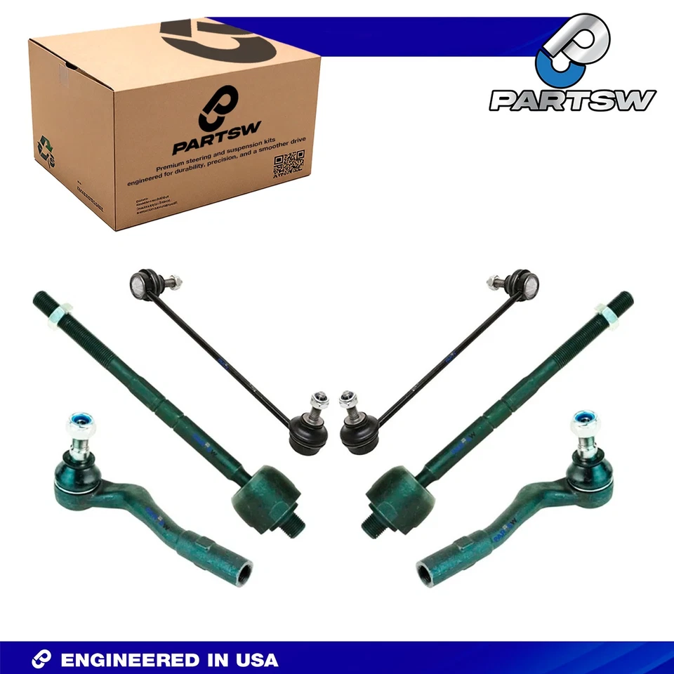 Kit de suspensión de 6 piezas para barras estabilizadoras interiores y exteriores Mercedes-Benz C/CLK Foto 1 de 4