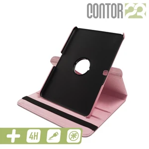 360° Schutzhülle, Tasche, matte Folie in ROSÉ für 10.1" Samsung Galaxy Tab 4 - Bild 1 von 7