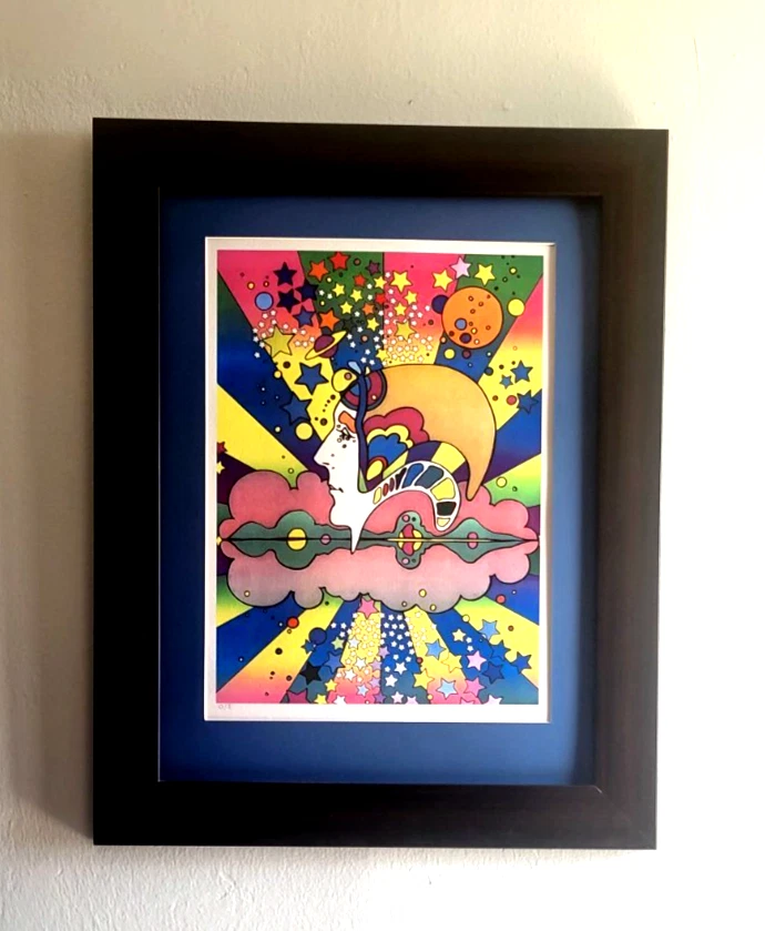 PETER MAX ART! ¡SERIGRAFÍA SOBRE PAPEL ALGODÓN! ¡TÍTULO! ¡BATERÍA DIFERENTE!! Foto 1 de 1