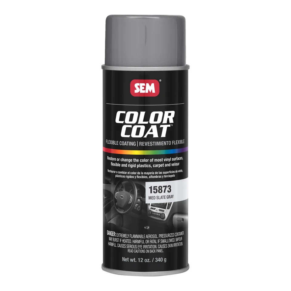 SEM 15873 Color Coat Medium Slate Gray Spray Paint Aerosol 12 oz - Image 1 of 1