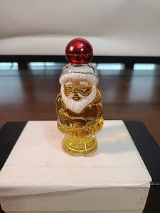 AVON Jolly Santa Topaz Cologne - 1 oz Glass Bottle - Christmas - Picture 1 of 7