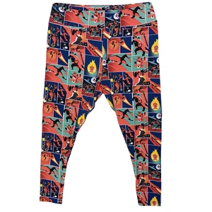 LulaRoe Die Unglaublichen Leggings orange und blau Grafik Größe TC2 - Bild 1 von 7
