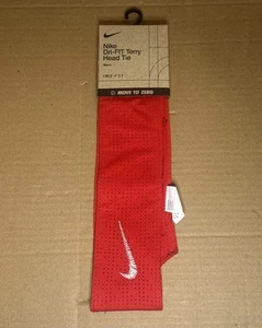 ¡Nuevo! Corbata de cabeza de rizo para hombre Nike Dri-FIT color rojo - Imagen 1 de 2