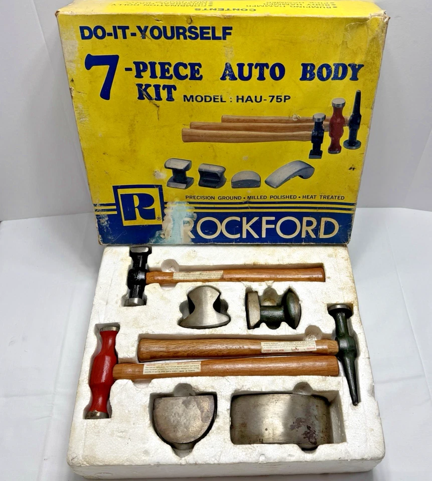 Kit de guardabarros de carrocería automática Rockford de 7 piezas HAU-75P talón hongo carretilla martillos de cuerpo Foto 1 de 4