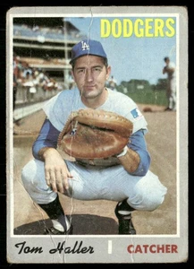 1970 Topps Tom Haller (Crease) Los Angeles Dodgers #685 - Foto 1 di 2