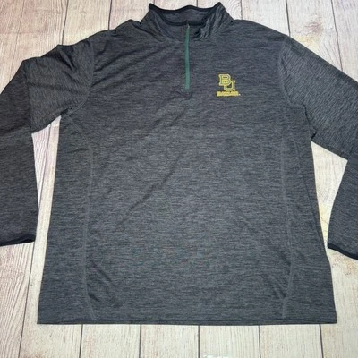Colosseum Baylor Bears 1/4 Zip Pullover Men’s L Gray Long Sleeve Athletic - Image 1 of 4