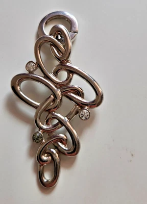 Grandioser Anhänger, Silber, Strasssteinen, Geschenk, Weihnachten - Bild 1 von 3