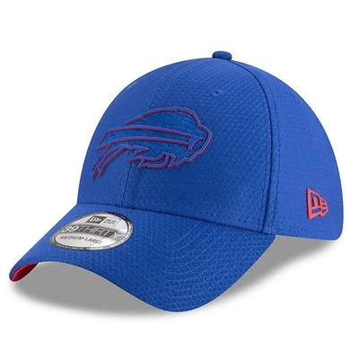 罕见 正品 全新带标签 NFL Buffalo Bills Blue Sideline New Era 39Thirty Flex 帽子 — 第 1/4 张图片