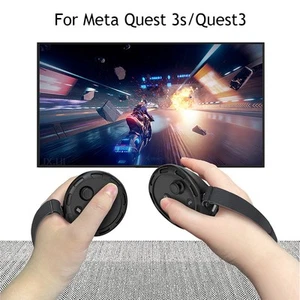 Housse De Manette Quest 3 En Silicone Souple Avec Sangles Anti-Chute - Protectio - Zdjęcie 1 z 9