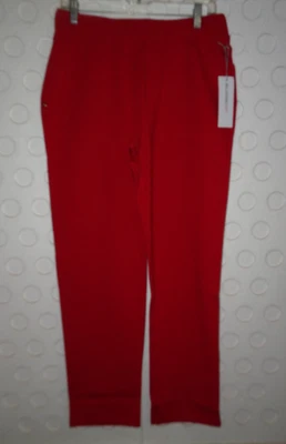 Liz Claiborne Pull-On Ponte Pants M Cabaret Red Straight Leg - Image 1 of 4