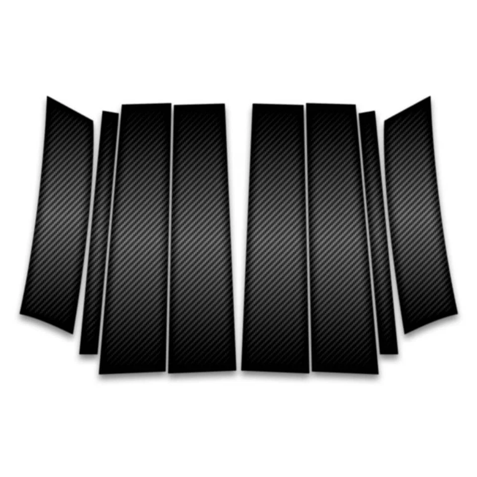 8pc Carbon Fiber Pillar Post Trim w/Keypad Cutout fits 2010-2019 Lincoln MKT - Изображение 1 из 1