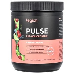 2 X Legion Athletics, Pulse, Pre-Workout Drink, Cherry Limeade, 1.05 lbs (478 g) - Picture 1 of 2