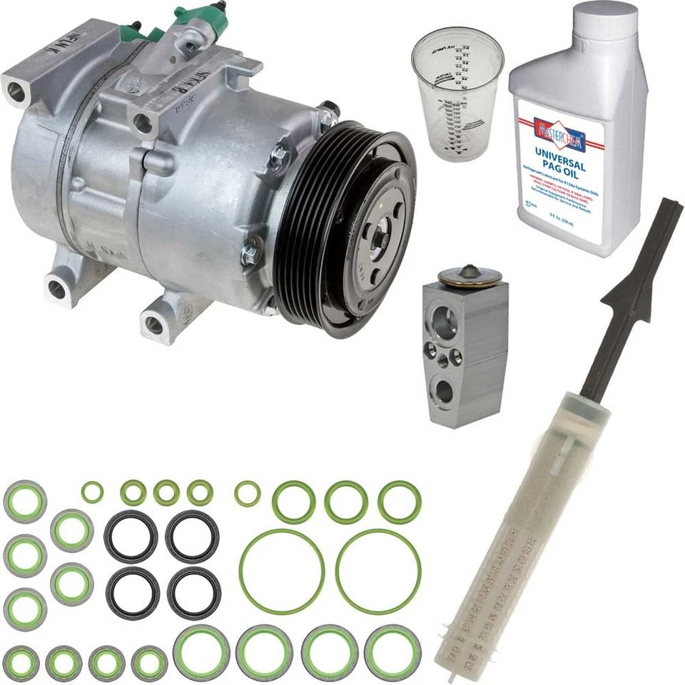 Compresor de aire acondicionado Omega para Lincoln MKZ 2010 2011 2012 con kit de reparación de aire acondicionado TCP Foto 1 de 1