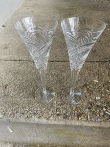 Pair Waterford Crystal Goblet 10.25” Tall - Picture 1 of 4