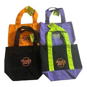 Trader Joe’s Mini Halloween Canvas Tragetaschen 4 Stück Set 2025 Limitiert Neu mit Etikett Tasche - Bild 1 von 21