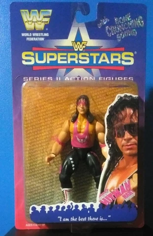 WWF JAKKS BRET HITMAN HART SUPERSTARS SERIES 2 BCA MOC***FAST SHIPPING***WCW WWE Cover
