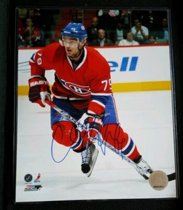Andrei Markov SIGNED MONTREAL CANADIENS HABS NHL VINTAGE 8X10 PHOTO NO COA - Picture 1 of 6
