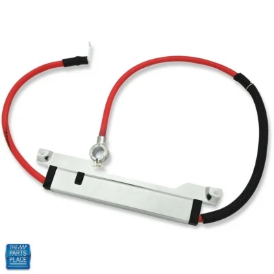 Cable de anillo de resorte de batería Gran Sport S 1969-1971 positivo con bloque aislante EA Foto 1 de 3