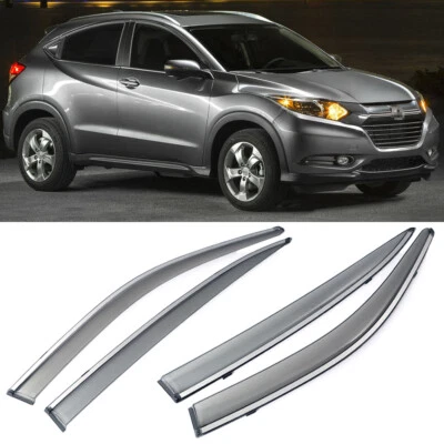 Deflector de ventilación de ventana lateral de coche parasol lluvia para Honda HR-V HRV 2016-2022 Foto 1 de 4