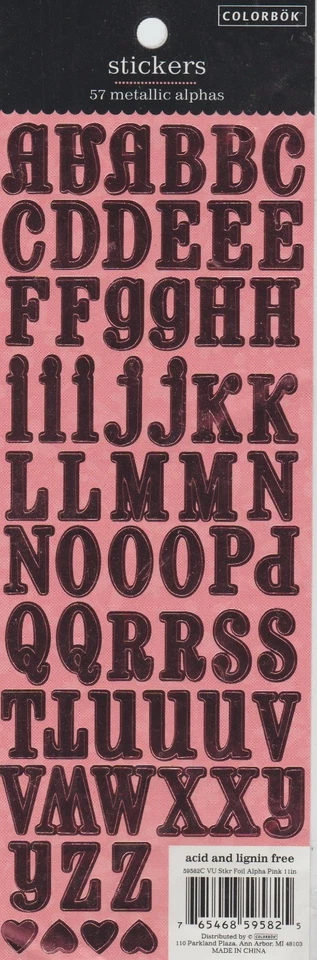 Pegatinas Colorbok - 57 rosa alfa metálico () Foto 1 de 1