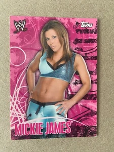 WWE WWF MICKIE JAMES TOPPS 2007 FACE OFF WRESTLING TRADING CARD 75 AEW NXT - Picture 1 of 2