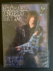 MICHAEL ANGELO BATIO Speed Lives AUTOGRAPHED Metal Method DVD Nitro STEVE VAI - Imagen 1 de 3