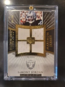 2007 Exquisite Collection Patch Maximum Jersey Gold LaMont Jordan 5/35 Raiders - Picture 1 of 2