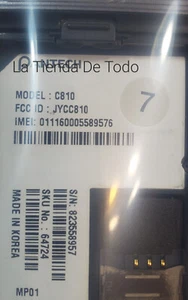 TELÉFONO CELULAR MODELO ANTIGUO DESLIZABLE PARA USUARIOS PANTECH C810 LEER - Imagen 1 de 5