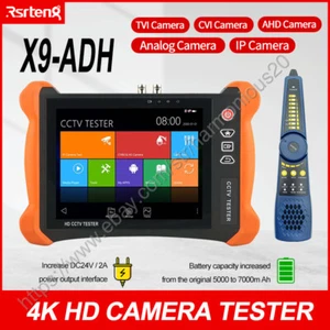 Rsrteng X9-ADH 8" AHD CVI TVI IP CVBS Camera CCTV Tester WIFI POE H.265 - Imagen 1 de 11