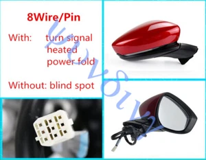 Side Mirror 2020-2023 For Mazda CX-30 Soul Red Right Side 8 Pin Power Fold+Heat☆ - Picture 1 of 6