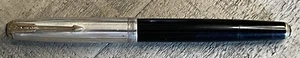 Parker 51 Fountain Pen with Smooth Sterling Silver Cap-14k Nib - Picture 1 of 13