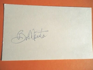 Bob Newton - Tarjeta índice autografiada de 3" X 5" - Chicago Bears - guardia - Imagen 1 de 1