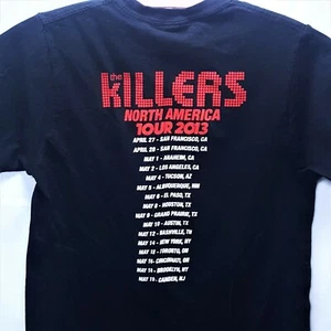 The Killers North American Tour 2013 2 sided Men's Small 16 Shows Band T Shirt - Picture 1 of 4