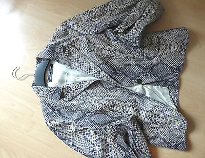 ATOS LOMBARDINI Leder Jacke, Blazer, Schlange/Python, Gr. ca. S/M wie Neu - Bild 1 von 4